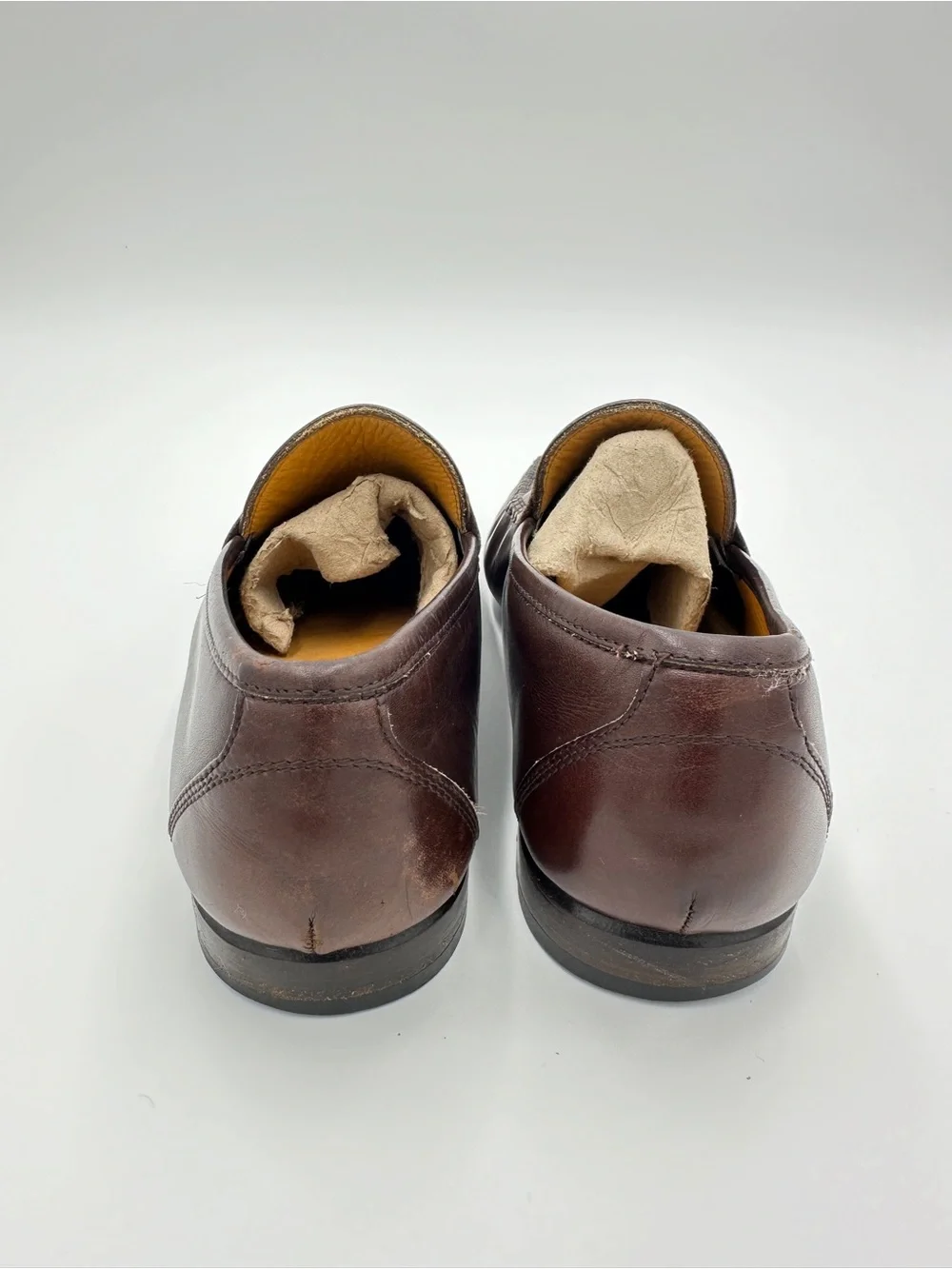 Salvatore Ferragamo Gancini Bit Loafers Mens 7 EE Brown Leather Dress Shoes